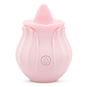 2022 New Frequency Vibration SuckinGModes-Waterproof Hand Wand Massager with Multi Function,Medical Silicone,Rechargeable USB (Color: pink)